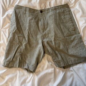 J. Crew Olive Green Flat Front Shorts